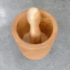 Product image 2 of the product “Wooden mortar and pestle, made of teak wood, 13 x 10 cm ”